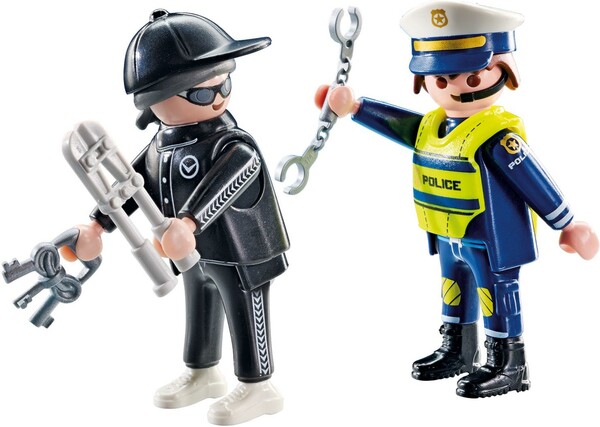 Playmobil Playmobil 71804 Duo Policier et bandit avec menottes et acessoires 4008789718044