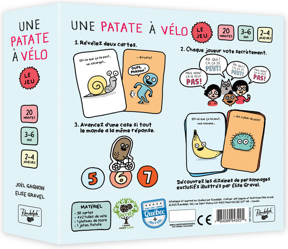 Randolph Pub Ludique Une Patate à vélo (fr) 784099943225