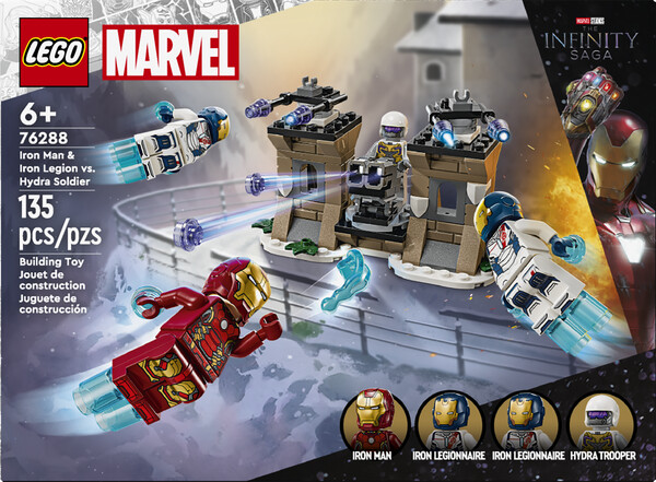 LEGO LEGO 76288 Iron Man et l’Iron Legion contre le soldat de l’Hydrar 673419390958