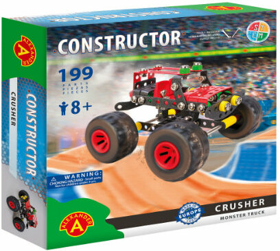 Constructor Constructor Camion monstre Crusher (Monster Truck), 199 pièces en métal 5906018021790