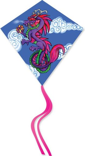 Premier Kites Cerf-volant monocorde Losange 25" dragon asiatique 630104160654