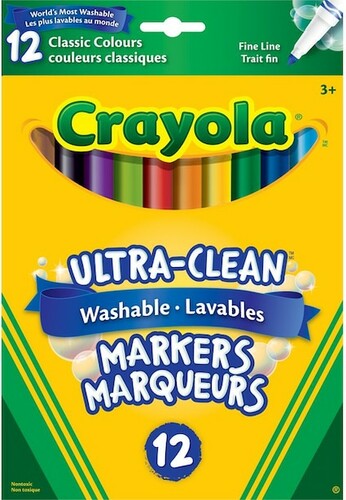 Crayola 12 marqueurs fins couleur originale 063652751003