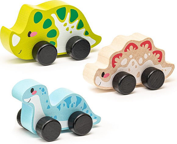 Cubika Ensemble de jouets en bois - Dinos joyeux 4823056515597