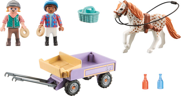Playmobil Playmobil 71496 Enfants avec caleche et poney 4008789714961