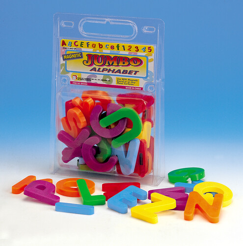 Lettres magnétiques majuscules jumbo en plastique 4892905000416
