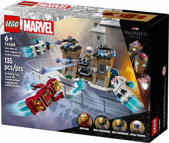 LEGO LEGO 76288 Iron Man et l’Iron Legion contre le soldat de l’Hydrar 673419390958