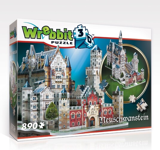 Wrebbit Casse-tête 3D Château de Neuschwanstein, Allemagne (890pcs) 665541020056