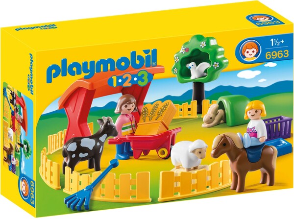 Playmobil Playmobil 6963 1.2.3 Parc animalier 4008789069634