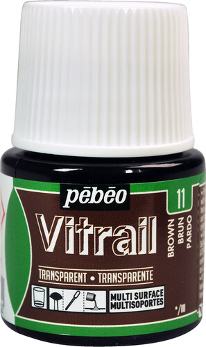 pébéo Peinture vitrail 45ml brun 11 3167860097926