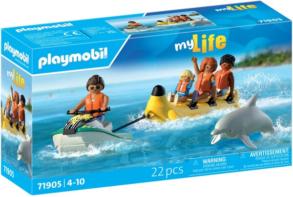 Playmobil Playmobil 71905 Scooter des mers, banane tractee & 4 personnages 4008789719058