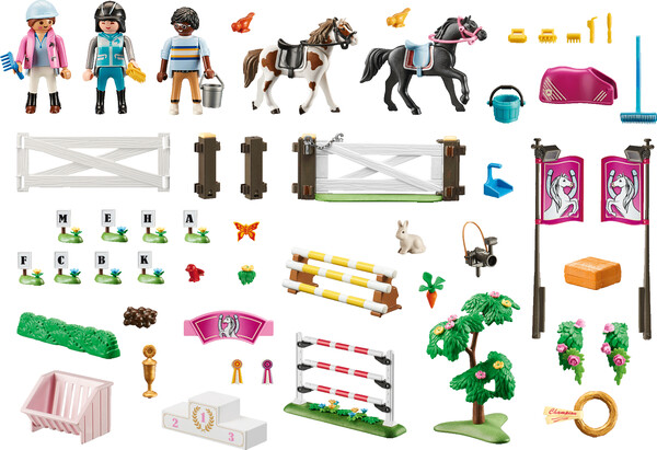 Playmobil Playmobil 70996 Parcours d'obstacles avec chevaux 4008789709967