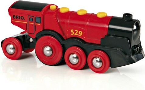 BRIO Brio Train en bois Locomotive rouge puissante à piles 33592 7312350335927