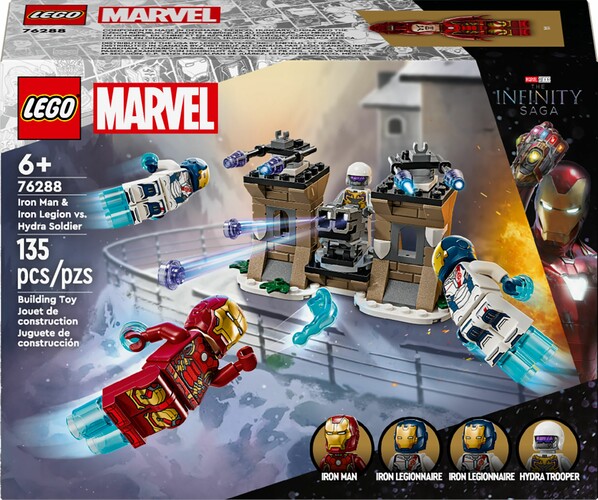 LEGO LEGO 76288 Iron Man et l’Iron Legion contre le soldat de l’Hydrar 673419390958
