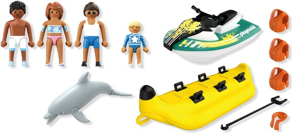 Playmobil Playmobil 71905 Scooter des mers, banane tractee & 4 personnages 4008789719058