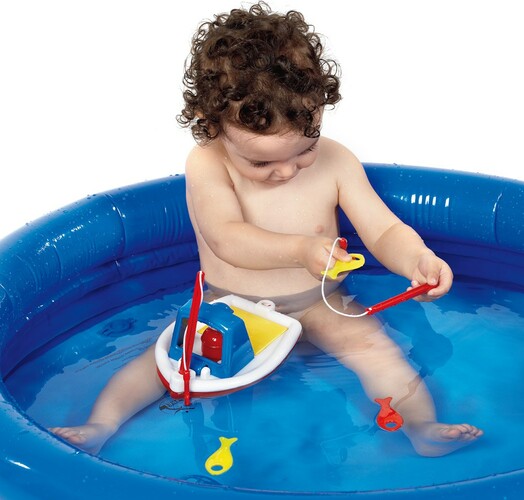 Ambi Toys Bateau de pêche et poissons pour le bain 5011979573438