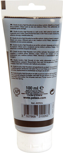 pébéo Acrylique Studio 100ml noir de mars 26 3167868310263