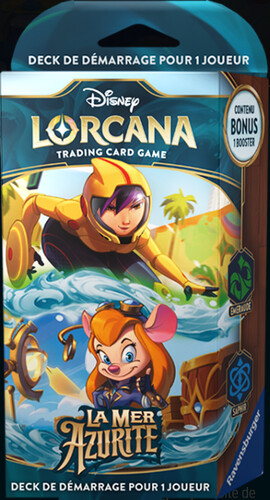 Lorcana Disney Lorcana (FR) La mer Azurite - Starter Deck Go Go Tomago X Gadget Hackwrench 4050368984203
