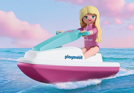 Playmobil Playmobil 72123 Barbie™ Cabriolet & scooter de mer 4008789721235