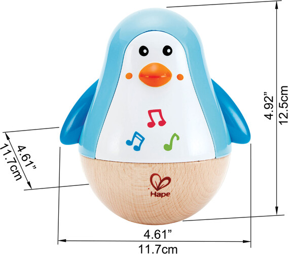 Hape Pingouin culbuto musical 6943478017702