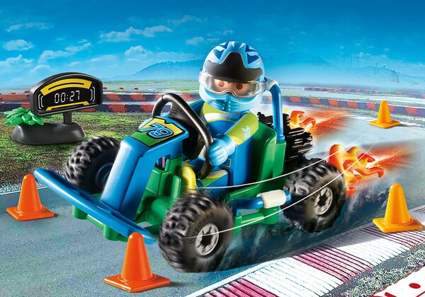 Playmobil Playmobil 70292 Set cadeau Pilote de kart (mars 2021) 4008789702920