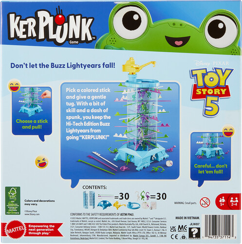 Mattel kerplunk (fr/en) histoire de jouets 194735371143