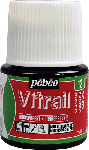 pébéo Peinture vitrail 45ml cramoisie 12 3167860097933