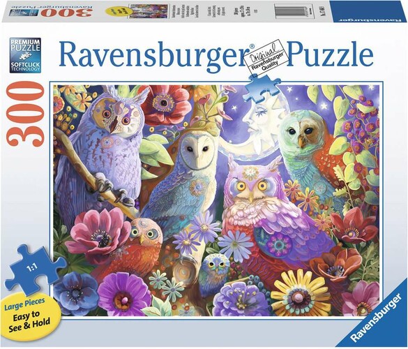 Ravensburger Casse-tête 300 Large Hiboux colorés 4005556174669