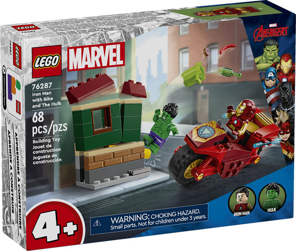 LEGO LEGO 76287 Iron Man avec une moto et Hulk 673419390941