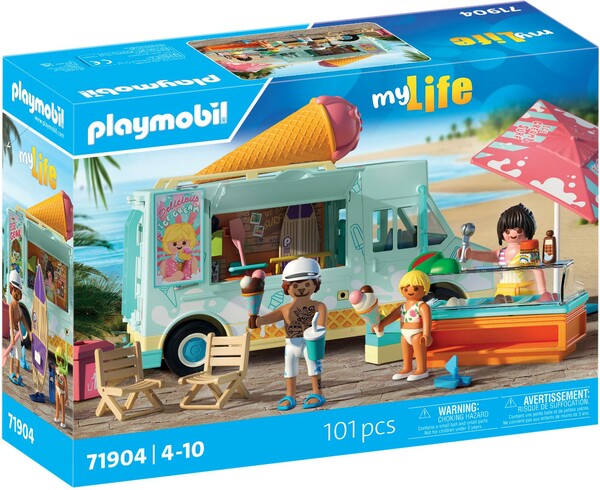 Playmobil Playmobil 71904 Camion vendeur de glaces et 3 personnages 4008789719041