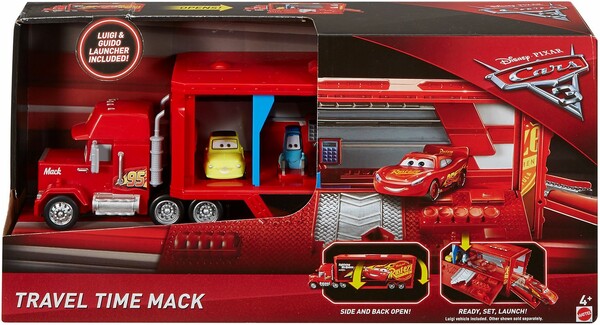 Mattel Les Bagnoles 3 Mack transporteur de voitures, voiture Luigi (Cars 3) 887961406931