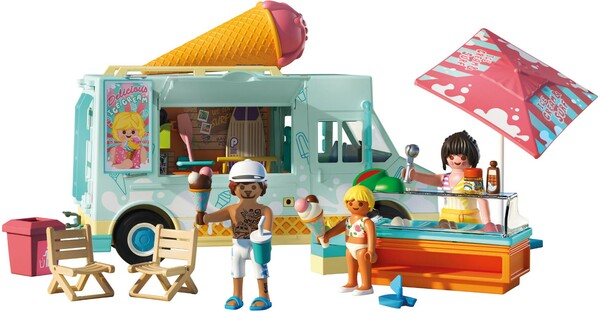 Playmobil Playmobil 71904 Camion vendeur de glaces et 3 personnages 4008789719041