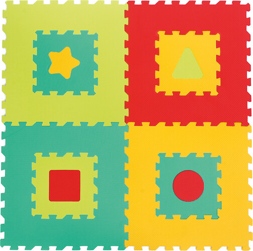 LUDI Tapis en mousse Géométrique 120x120 cm 3550833100103