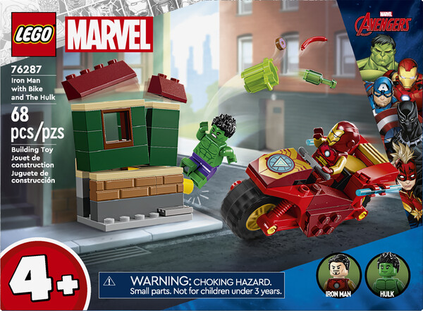LEGO LEGO 76287 Iron Man avec une moto et Hulk 673419390941