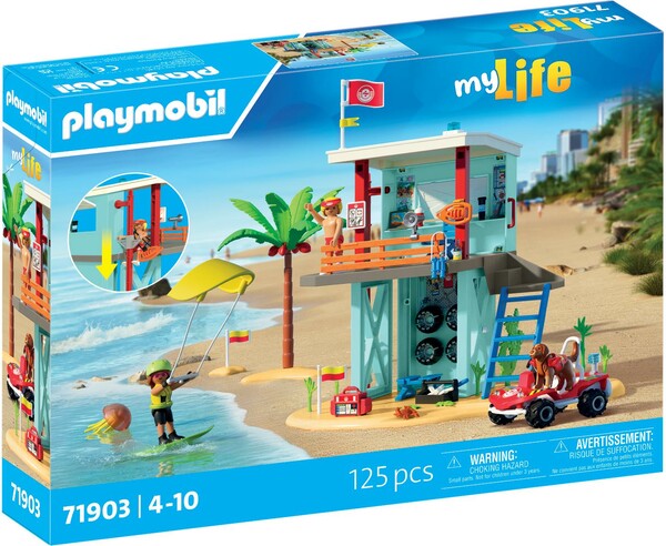 Playmobil Playmobil 71903 Poste de secours et voiturette de plage 4008789719034