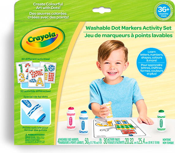 Crayola Marqueurs Lavables a points 063652691408