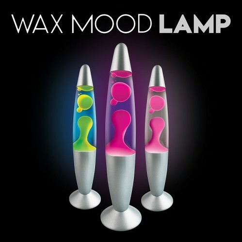 Lampe Wax Mood Eau transparente - Cire rose 13,5po 