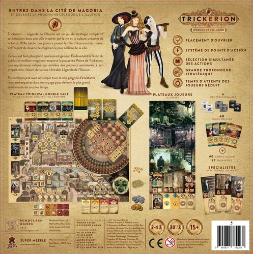 Super Meeple Trickerion (fr) Légende de l'Illusion 3665361047469