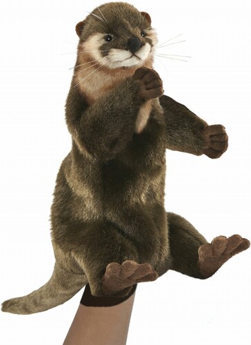 Hansa Creation Marionnette loutre peluche 28cm 4806021940310