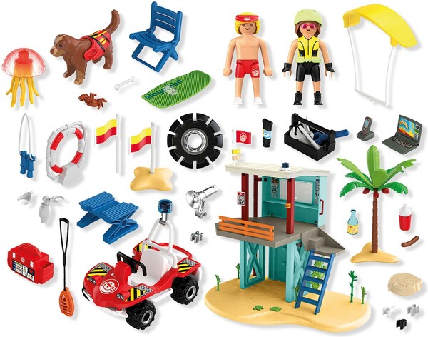 Playmobil Playmobil 71903 Poste de secours et voiturette de plage 4008789719034