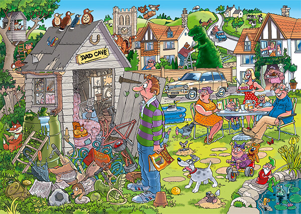 Jumbo Casse-tête 1000 Wasgij Destiny #28 Le débarras de Papa 8721017604181