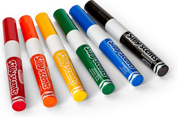 Crayola Marqueurs lavables 12 pointe oblique parfumés (Silly Scents) 063652826206