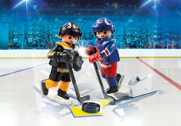 Playmobil Playmobil 9012 LNH Joueurs de hockey Bruins de Boston vs Rangers de New York (NHL) (sep 2016) 4008789090126