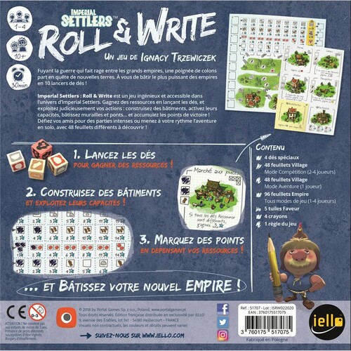 iello Imperial settlers empires du nord (fr) roll and write 3760175517075