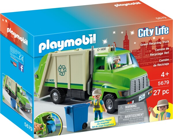 Playmobil Playmobil 5679 Camion de recyclage vert (ancien 5938) (juin 2016) 4008789056795