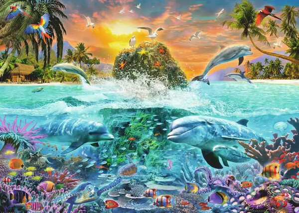 Ravensburger casse-tête Casse-tête 1000 Île sous-marine 4005555008873