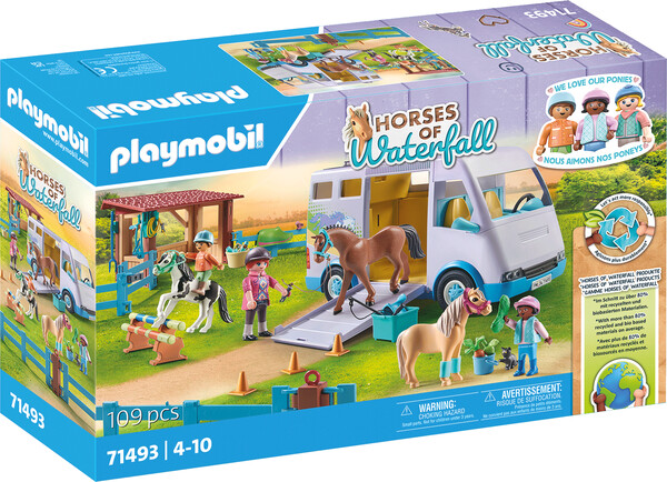 Playmobil Playmobil 71493 Van pour cheval et poneys avec enclos 4008789714930