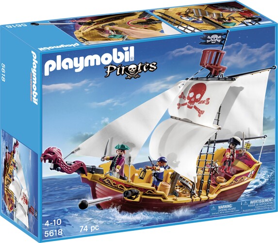 Playmobil Playmobil 5618 Bateau de pirates, Serpent Rouge (jan 2016) 4008789056184