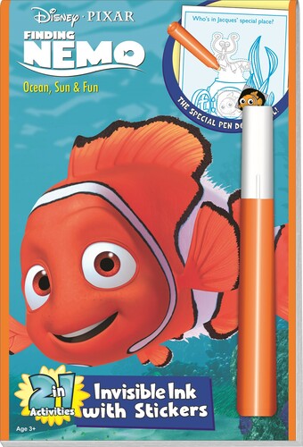 Lee Publications Livre à colorier Tourver Nemo encre invisible et autocollants (en) 077259007012