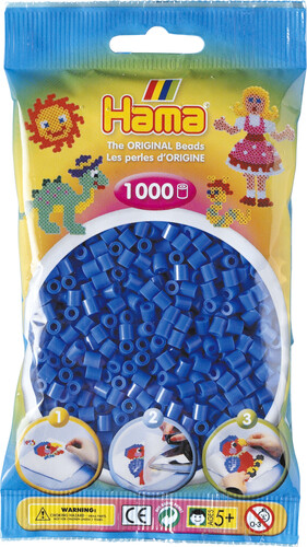 Hama Hama Midi 1000 perles bleu foncé 207-09 028178207090