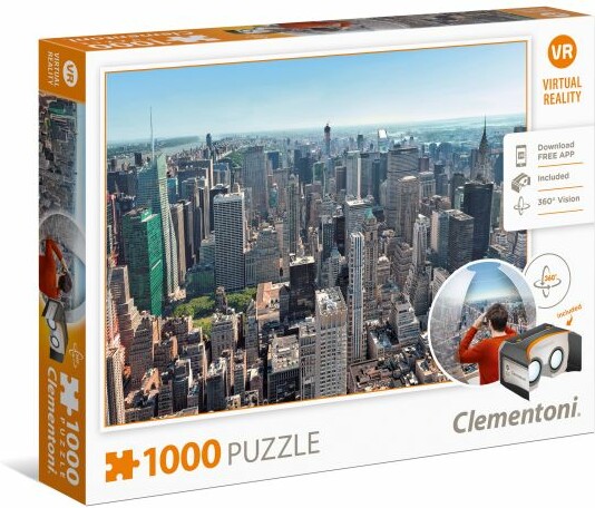 Clementoni Casse-tête 1000 Réalité virtuelle New York, États-Unis 8005125394012